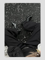 Wrinkled Top-grain Cowhide Pointed-toe Leather Shoes