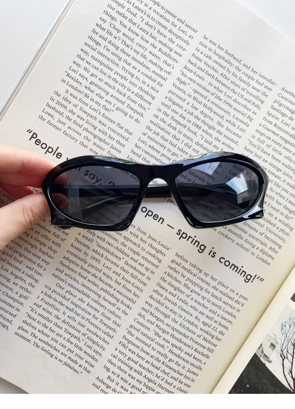 Y2K Shaped Large Frame Retro Geometric Sunglasses ArtsKoreanMan