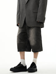 【24s April.】Loose Bf Lazy Style Short Jeans ArtsKoreanMan