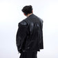 【24s March.】Retro Patented Collarless Cropped Jacket