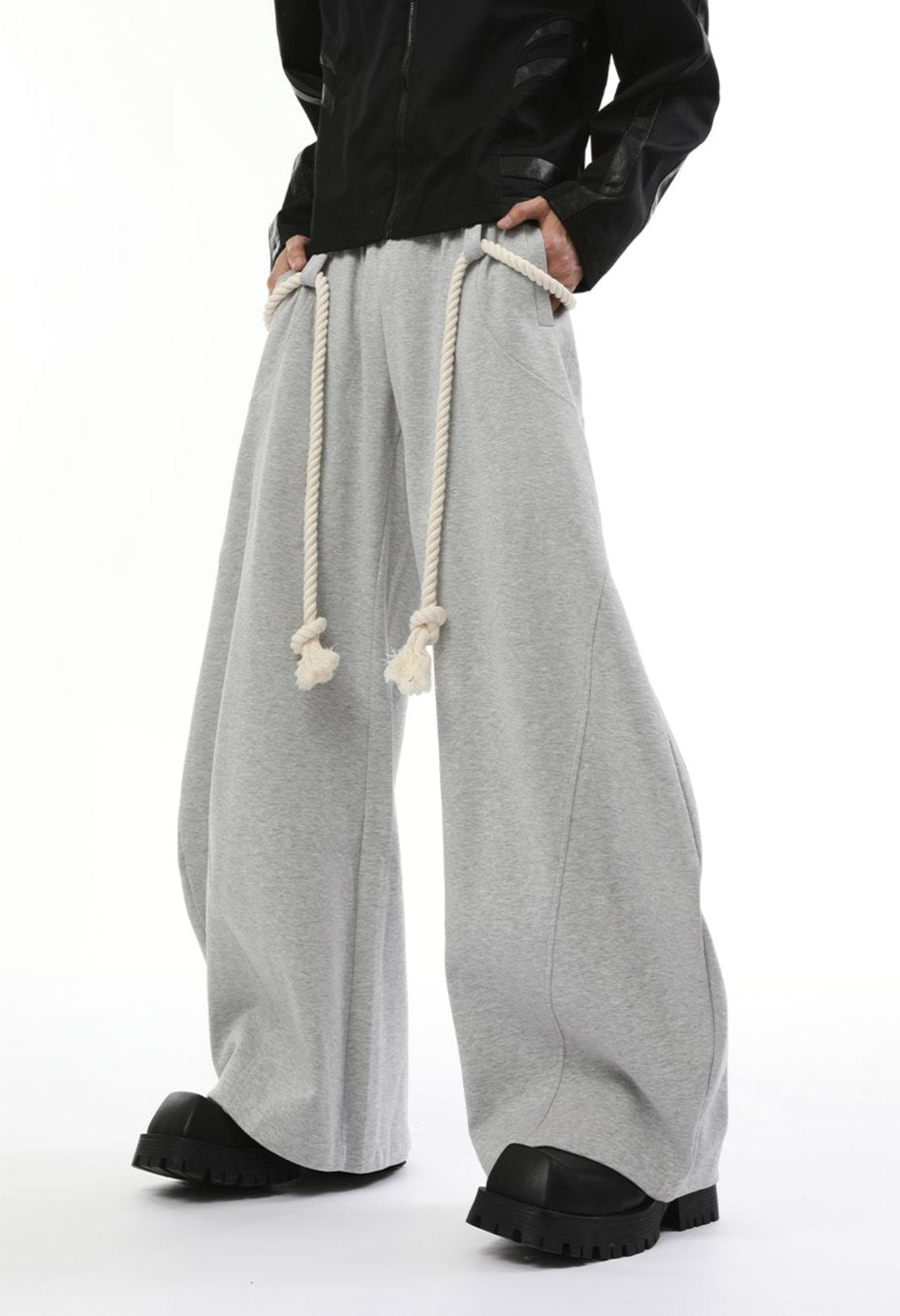 【24s Nov.】Vintage Thick Rope Machete Design Sweatpants ArtsKoreanMan