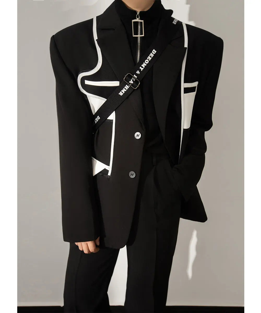 【23s August.】Stitching Casual Jacket ArtsKoreanMan