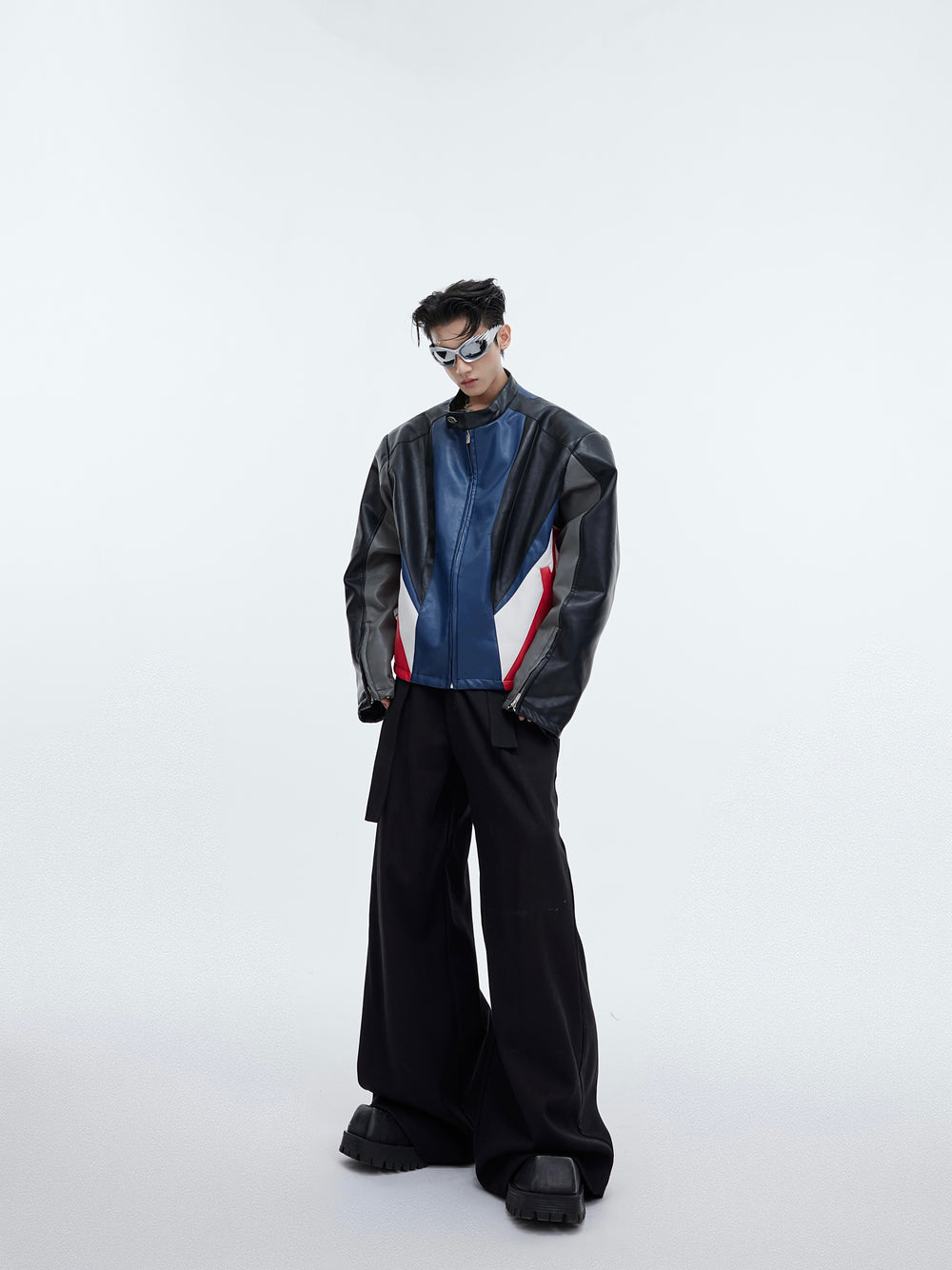 【23s December.】Solid Color High Waist Strap Design Casual Pants ArtsKoreanMan
