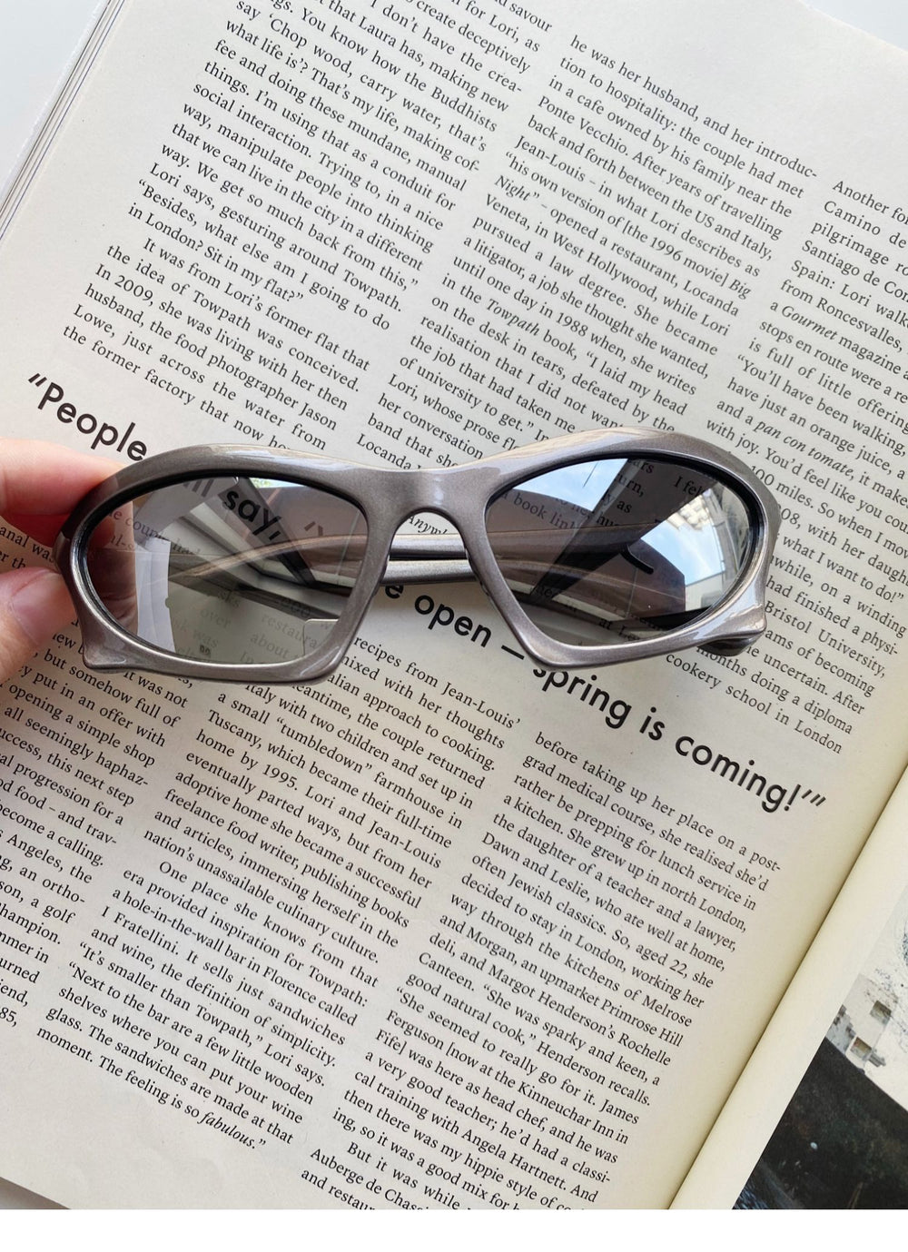 Y2K Shaped Large Frame Retro Geometric Sunglasses ArtsKoreanMan