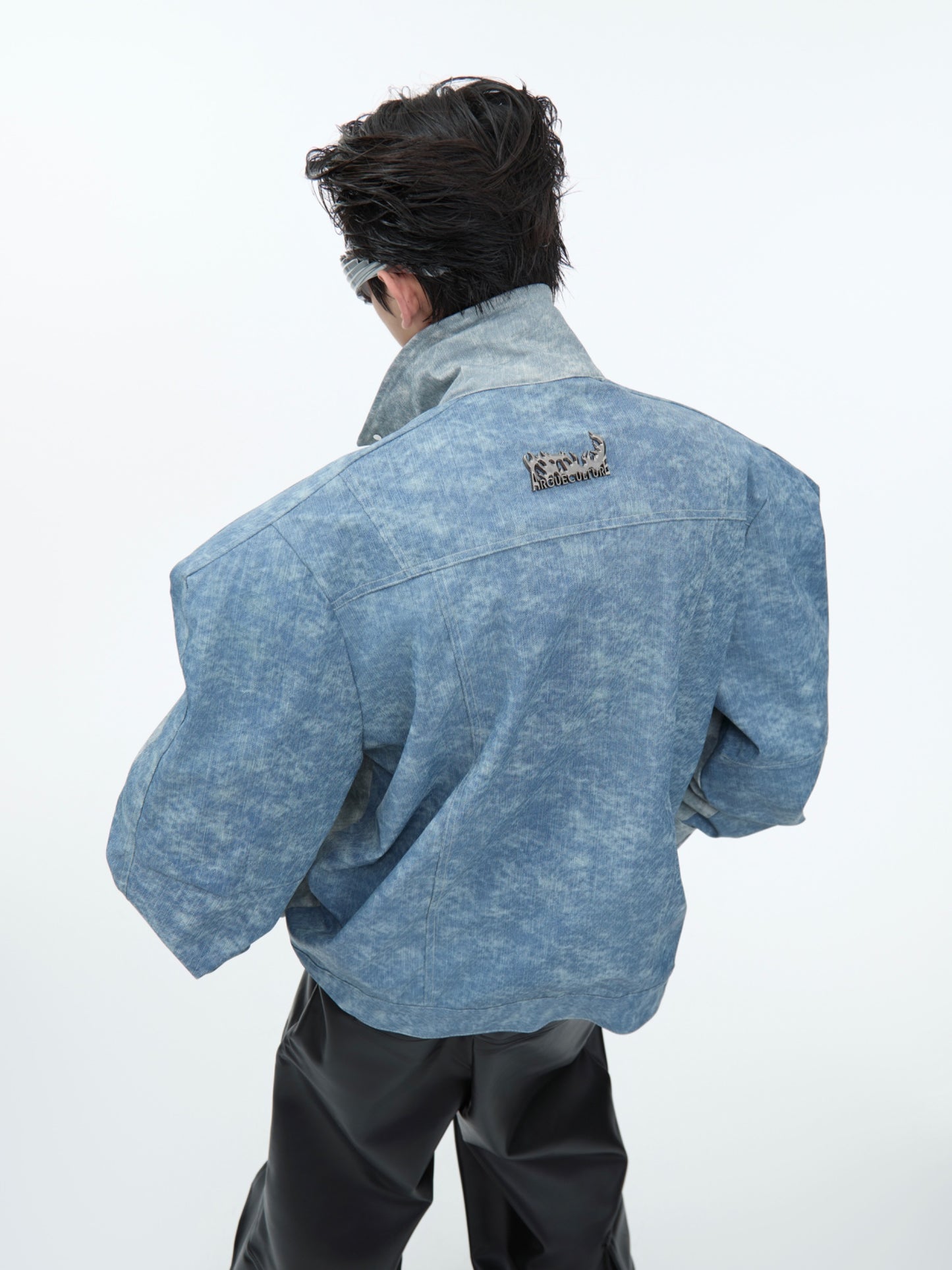 【24s Nov.】Double-sided Irregular Stitching PU Leather Jacket