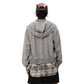 【25s Jan.】Multi-wear Plaid Patchwork Loose Coat