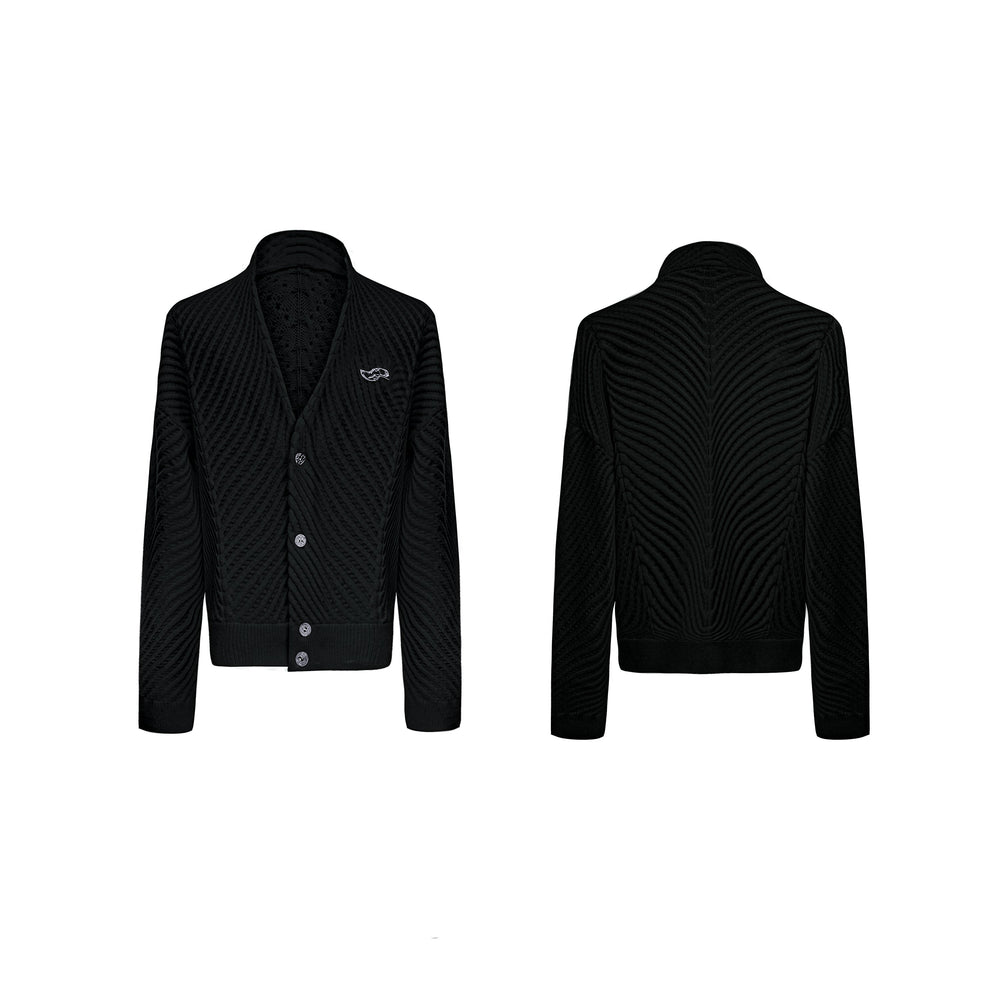 【24s Oct.】Metal Button Large V-neck Loose Knit Sweater ArtsKoreanMan