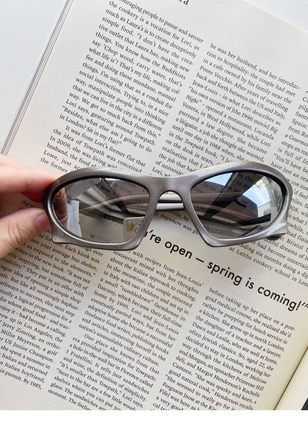 Y2K Shaped Large Frame Retro Geometric Sunglasses ArtsKoreanMan