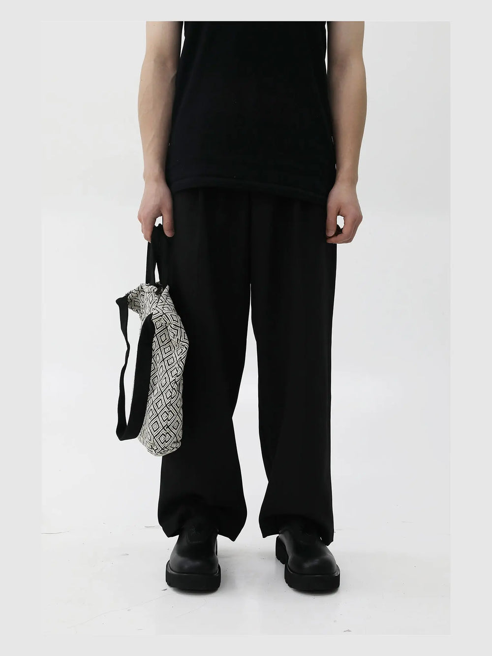 【New】Black Half Platform Shoes ArtsKoreanMan