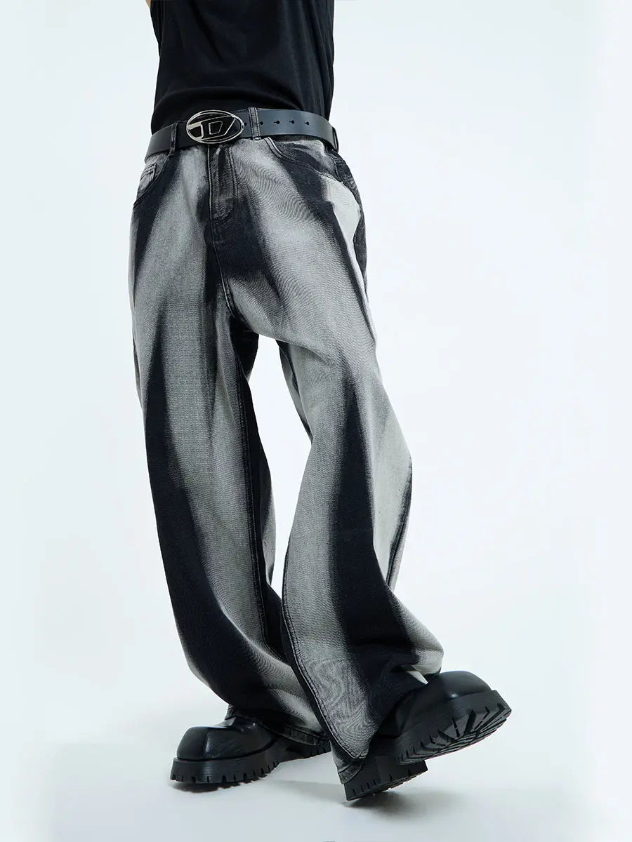 【23s September.】Relaxed tie-dye straight-leg jeans ArtsKoreanMan