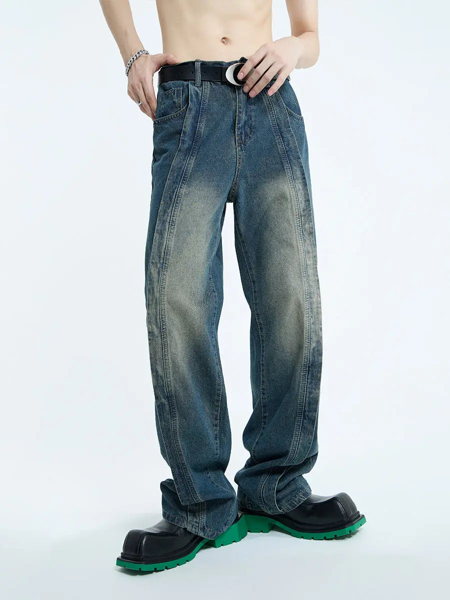 【23s September.】Hip-Hop Relaxed Straight Jeans ArtsKoreanMan
