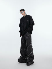 【24s Sep.】Retro Two-piece Ripped Sweatshirt ArtsKoreanMan