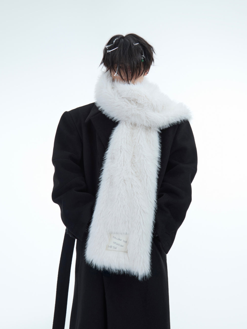 【24s Dec.】Faux Mink Solid Color Plush Scarf ArtsKoreanMan