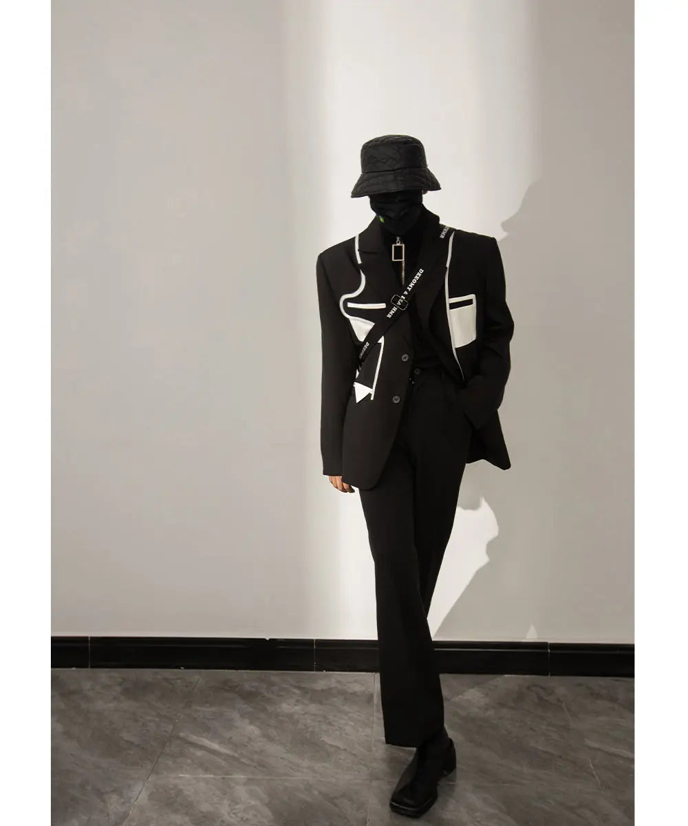 【23s August.】Stitching Casual Jacket ArtsKoreanMan