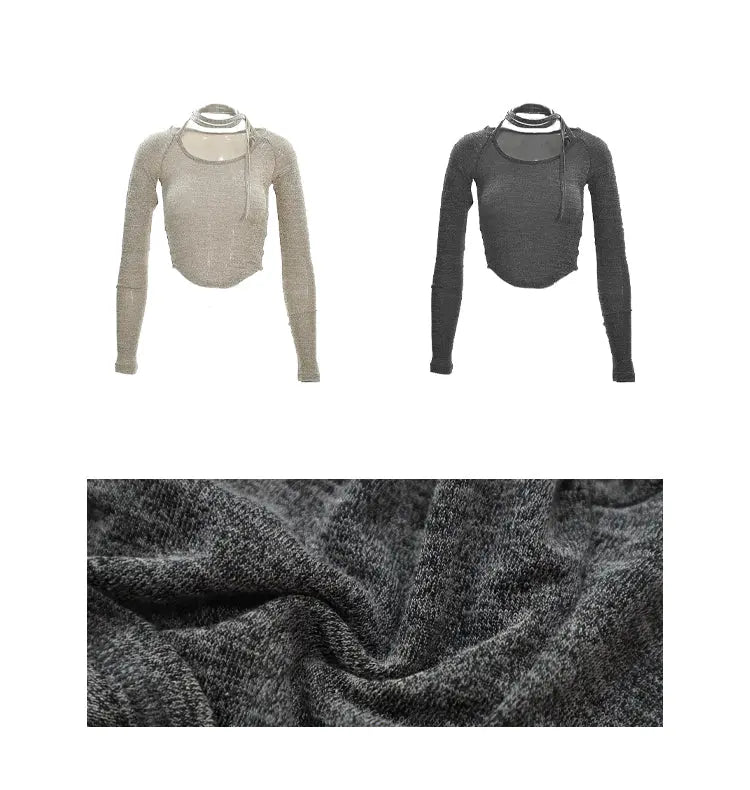 【23s August.】Halter Neck Tie Slim Bottoming Shirt ArtsKoreanMan