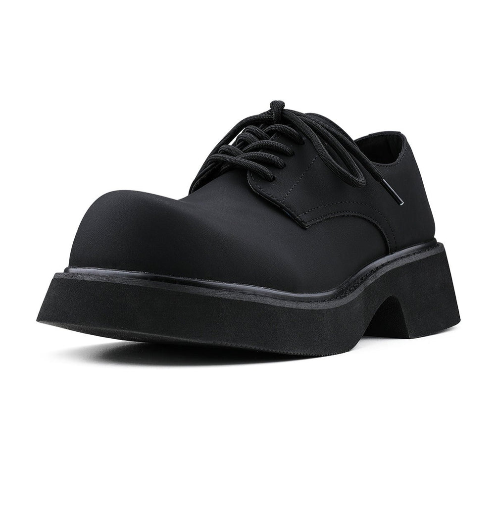 Personality Thick Sole Versatile Big Head Derby Shoes ArtsKoreanMan