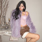 【23s December.】Hot Girl Fashionable Faux Mink Fur Jacket
