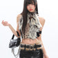 【24s Dec.】Fur Pure Desire Sexy Slim Sleeveless Vest