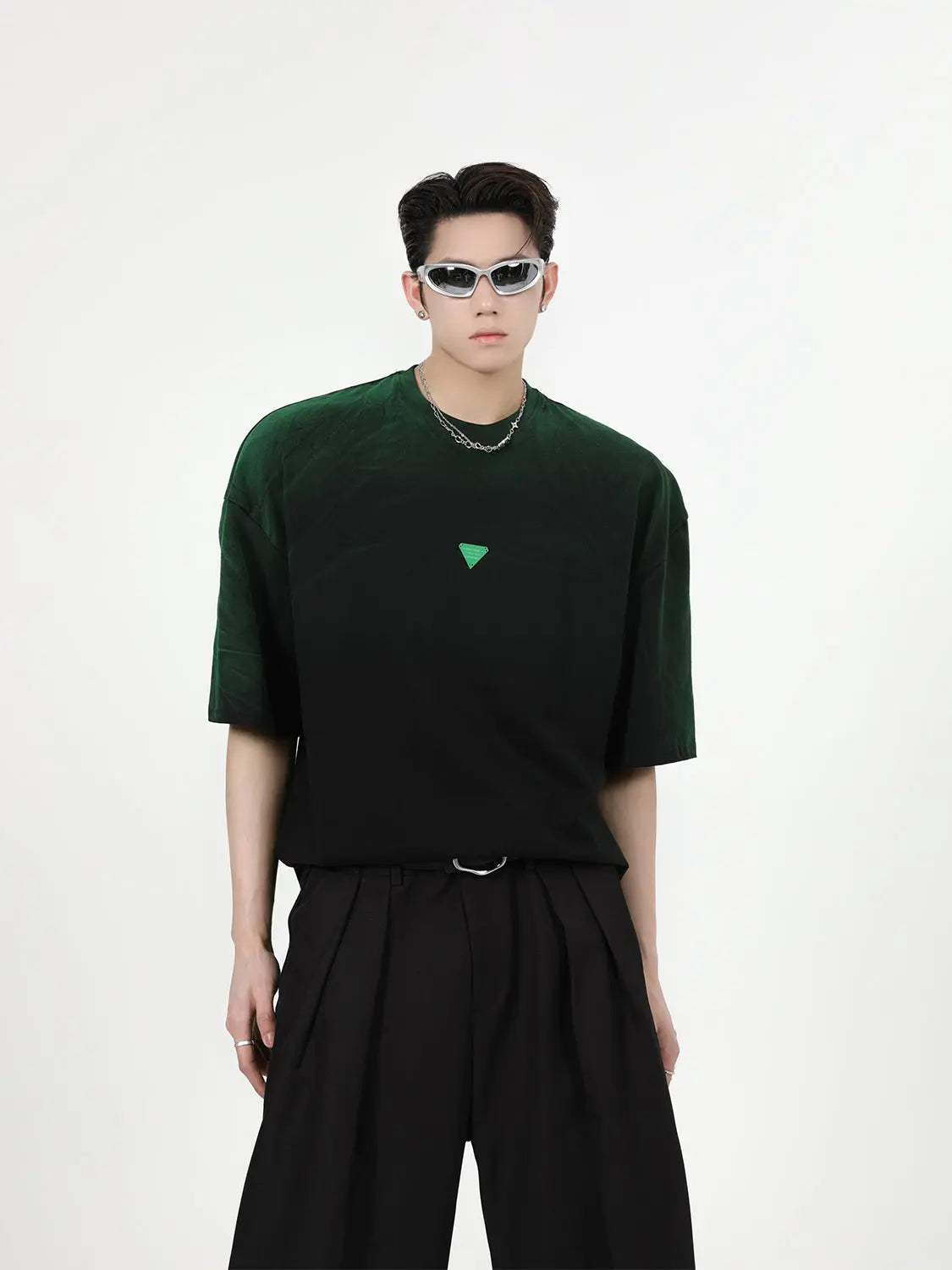 【23s August.】Simple Contrast Color T-Shirt ArtsKoreanMan