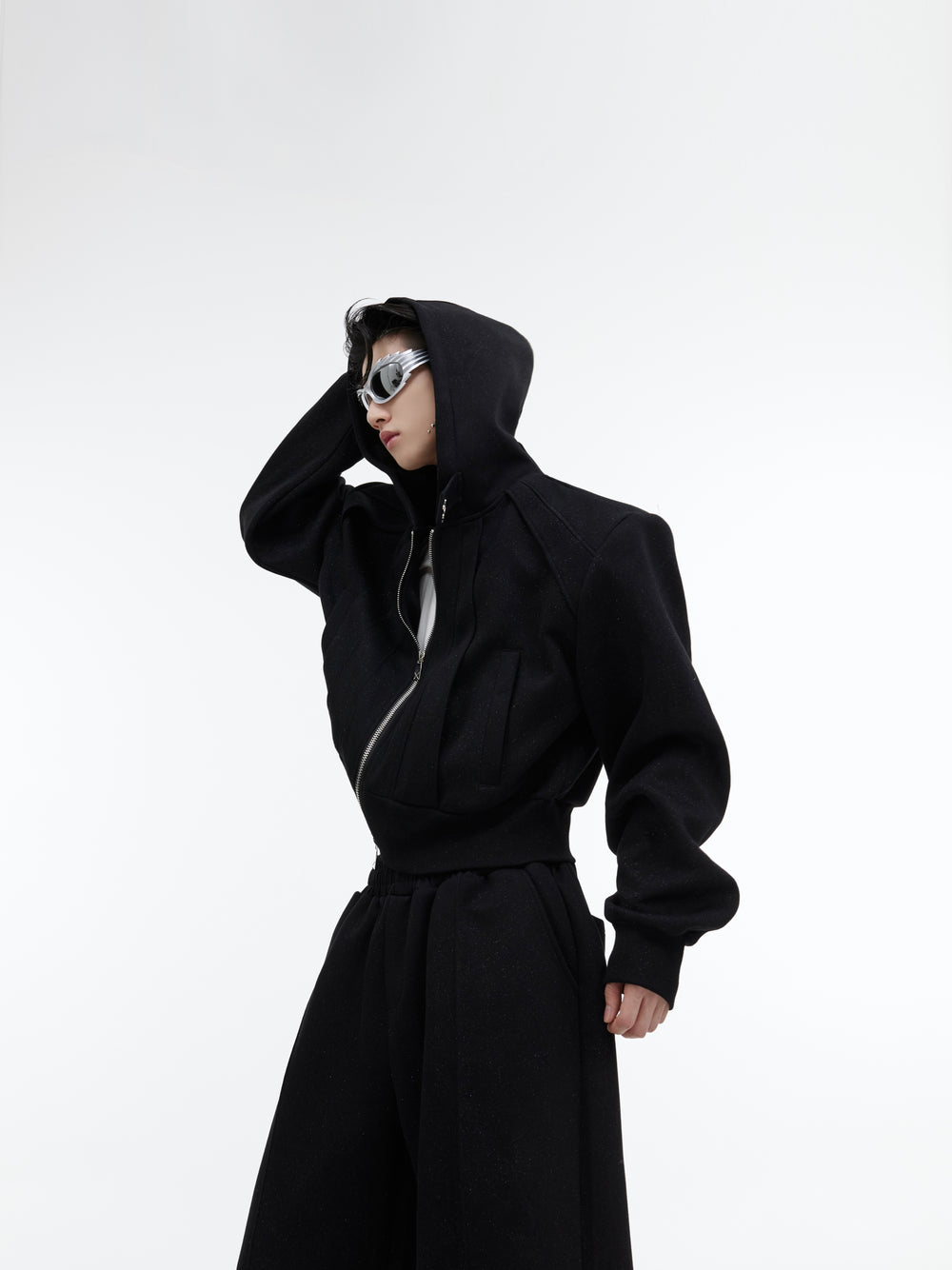 【23s October.】Fine Sparkly Hooded Sweatshirt Set ArtsKoreanMan