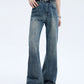 【24s Aug.】Cleanfit Light-colored Raw Pulp Flared Jeans