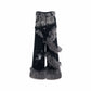 【25s Jan.】Double Waist Fur Patchwork Ripped Floor-length Pants Trendy