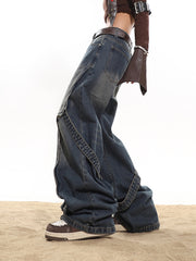 【24s January.】American Street Metal Buckle Washed Jeans ArtsKoreanMan