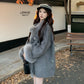 【25s Feb.】Elegant Wool Cape Winter Coat