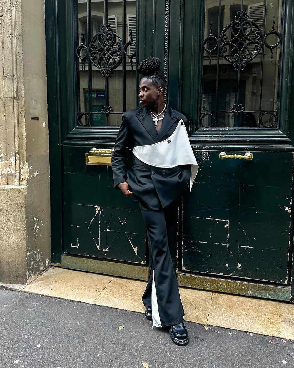 【23s September.】Removable Patchwork Double-Breasted Suit ArtsKoreanMan