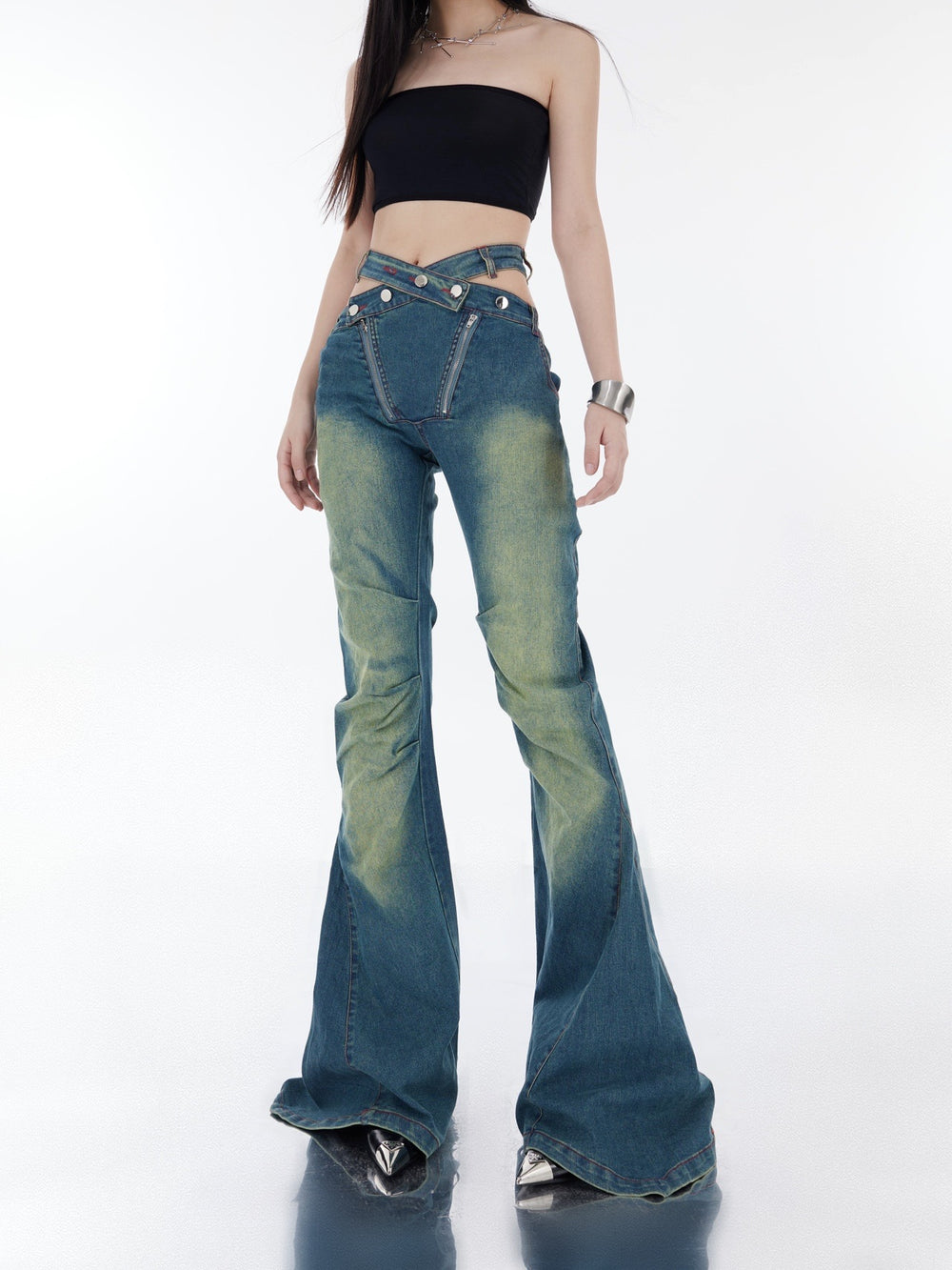 【23s October.】Cutout Bootcut Jeans ArtsKoreanMan