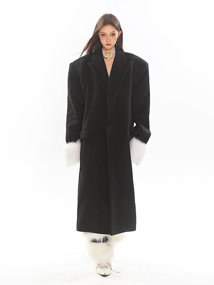 【24s Nov.】Classic Woolen Detachable Fur Coat ArtsKoreanMan