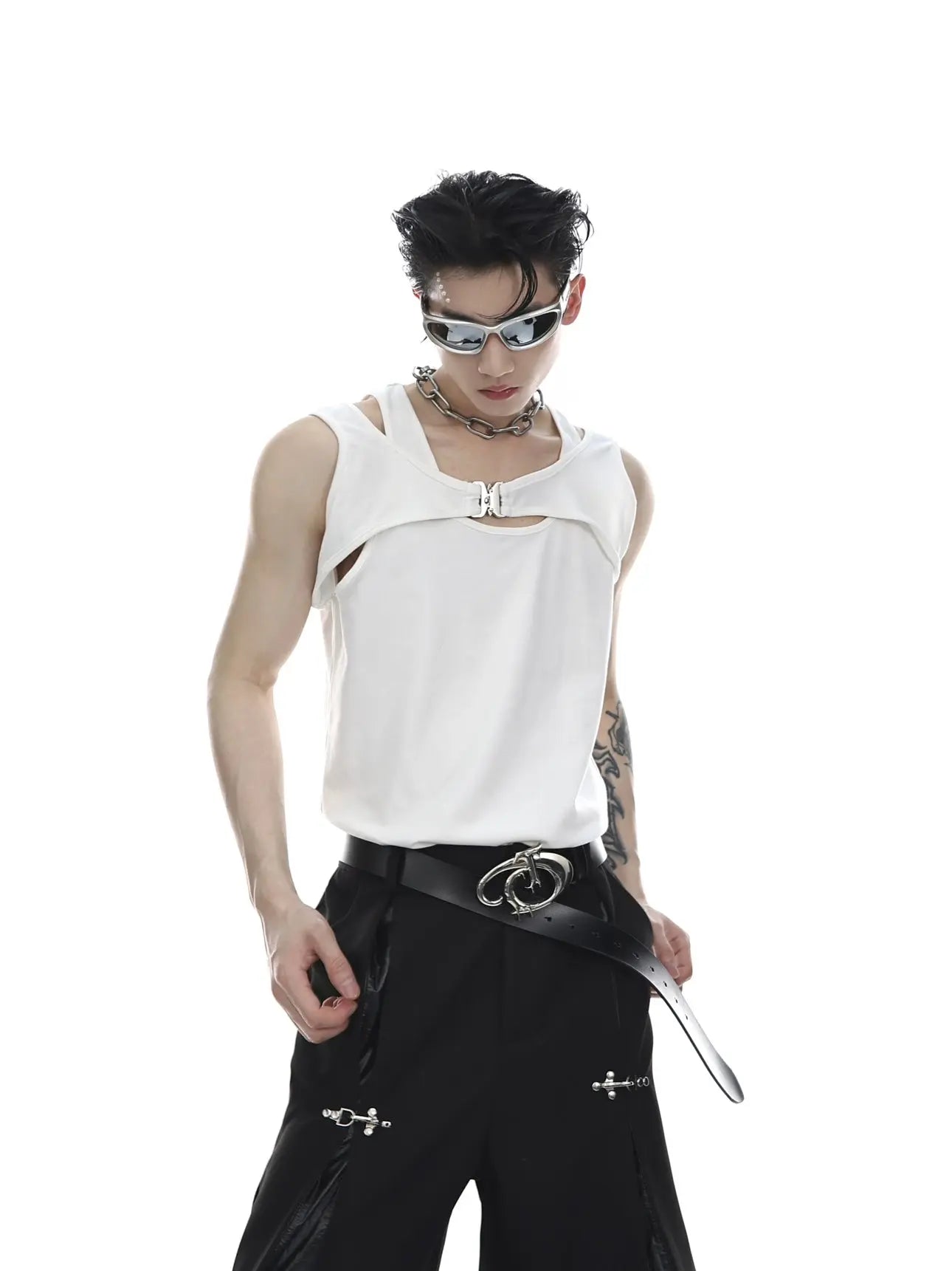 【23s May.】Slim Fit Vest ArtsKoreanMan