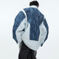 【24s Nov.】Lambskin Patchwork Denim Two-piece Jacket