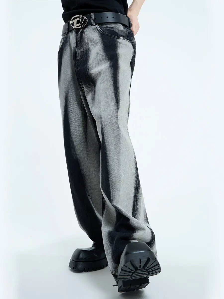 【23s September.】Relaxed tie-dye straight-leg jeans ArtsKoreanMan