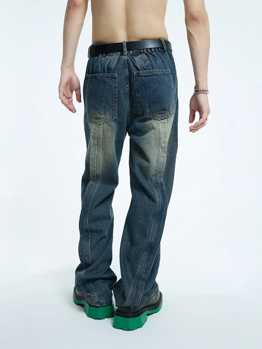 【23s September.】Hip-Hop Relaxed Straight Jeans ArtsKoreanMan