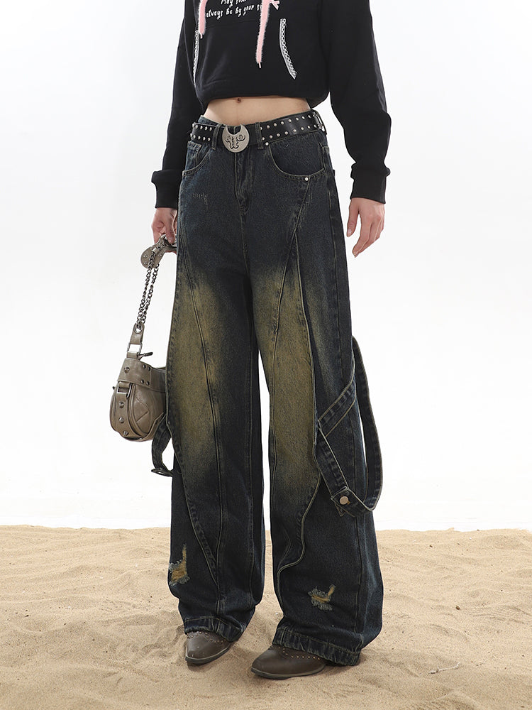 【23s November.】Deconstructed Washed Distressed Jeans ArtsKoreanMan