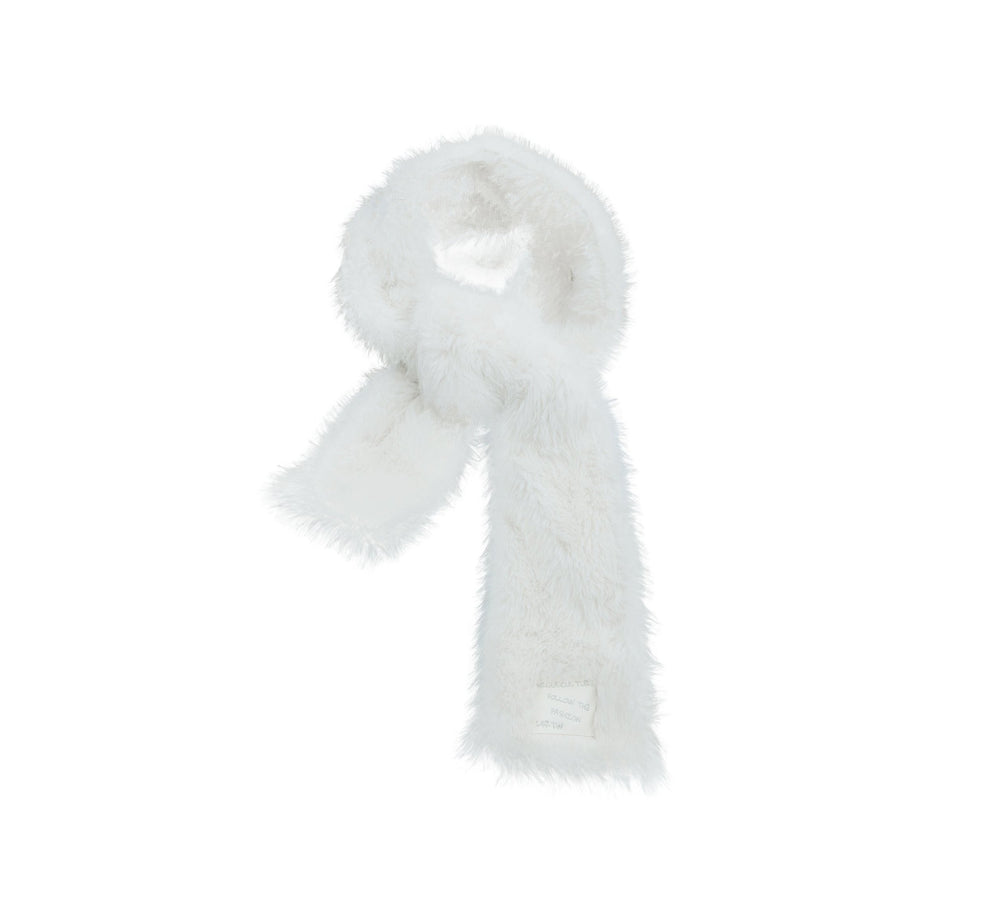 【24s Dec.】Faux Mink Solid Color Plush Scarf ArtsKoreanMan