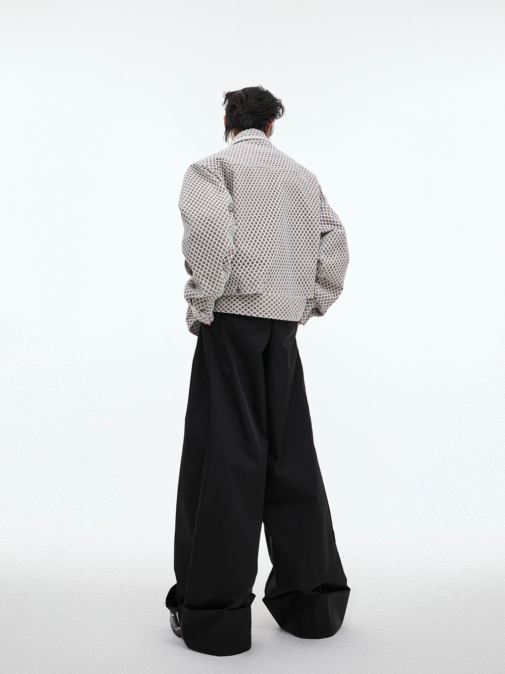 【24s Oct.】Mesh Design Casual Lapel Jacket ArtsKoreanMan