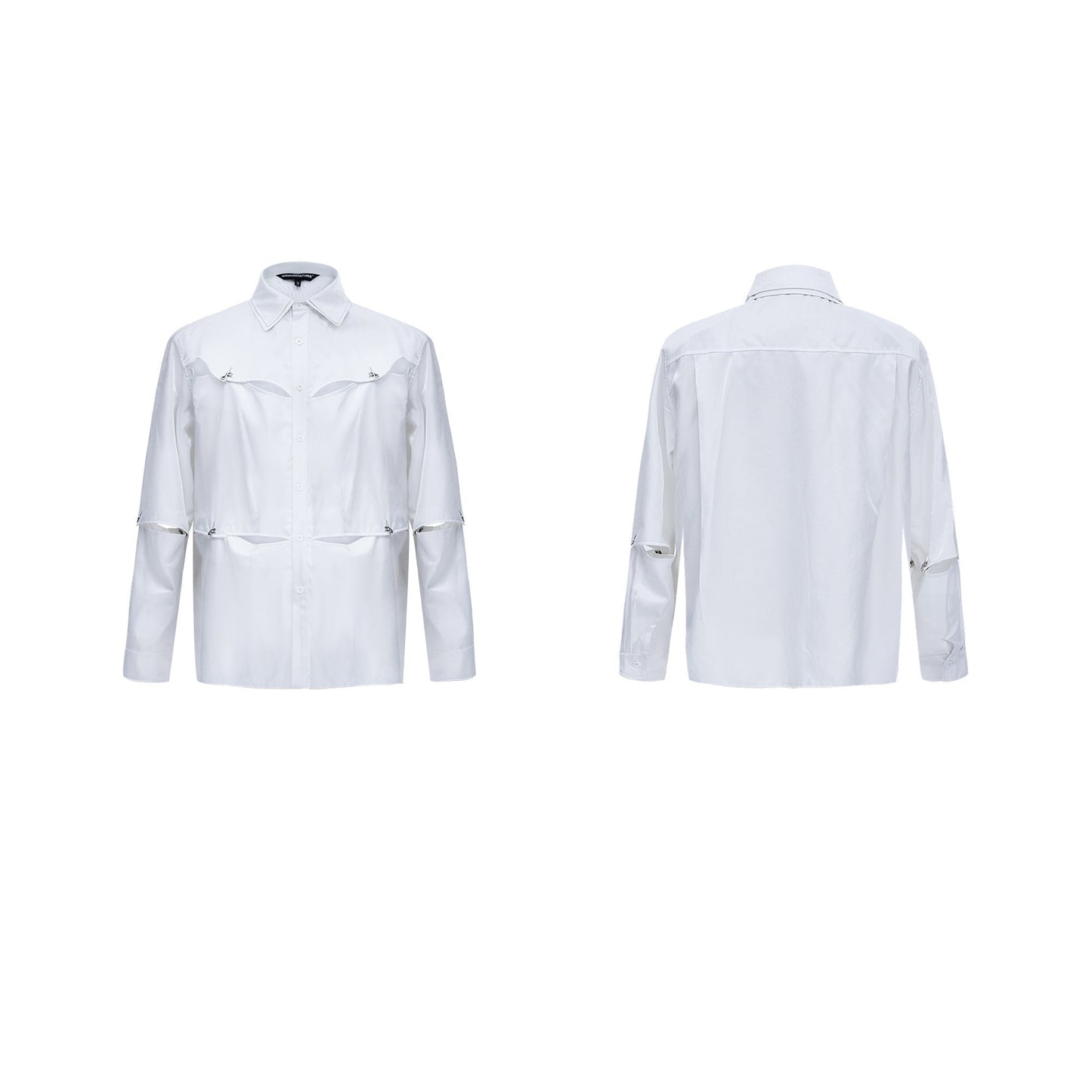 【24s Oct.】Flowing Hollow Deconstructed Detachable Shirt