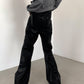 【23s December.】Punk Deconstructed Black Leather Pants