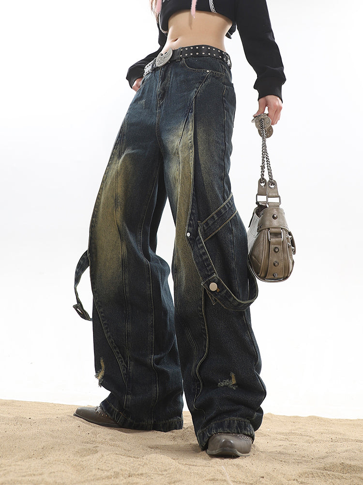 【23s November.】Deconstructed Washed Distressed Jeans ArtsKoreanMan