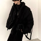 【23s November.】Silhouette Design Black Cotton Jacket