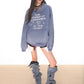 【24s Oct.】American Style Washed Letter Hooded Sweatshirt