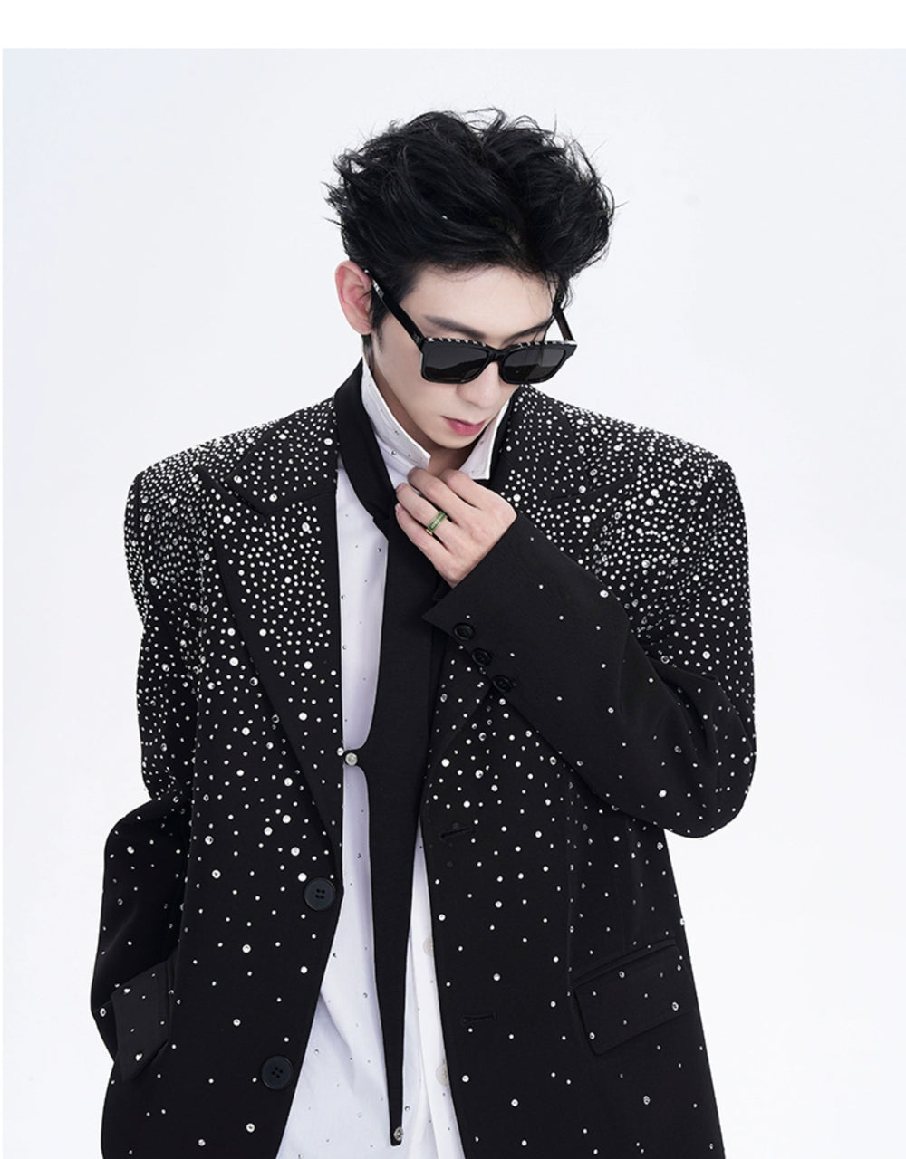 【24s Oct.】Rhinestone Design Suit Jacket ArtsKoreanMan