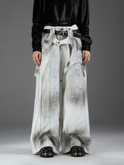 【24s Nov】Detachable Stitching Layered Distressed Washed Jeans ArtsKoreanMan