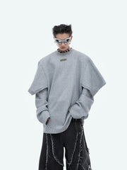 【24s Oct.】Double-layered Round-neck Simple Sweatshirt ArtsKoreanMan