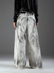 【24s Nov】Detachable Stitching Layered Distressed Washed Jeans ArtsKoreanMan