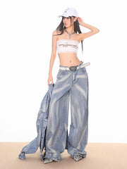 【24s Sep.】High-end Tie-dyed Washed and Bleached Jeans ArtsKoreanMan