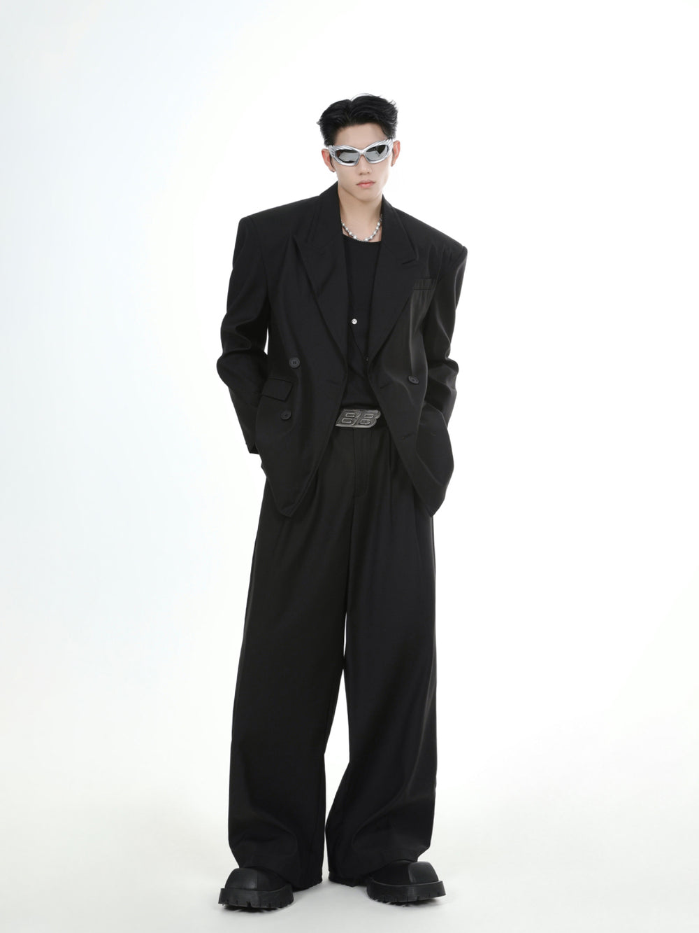 【24s Oct.】Loose Fit Purple Blazer Set ArtsKoreanMan