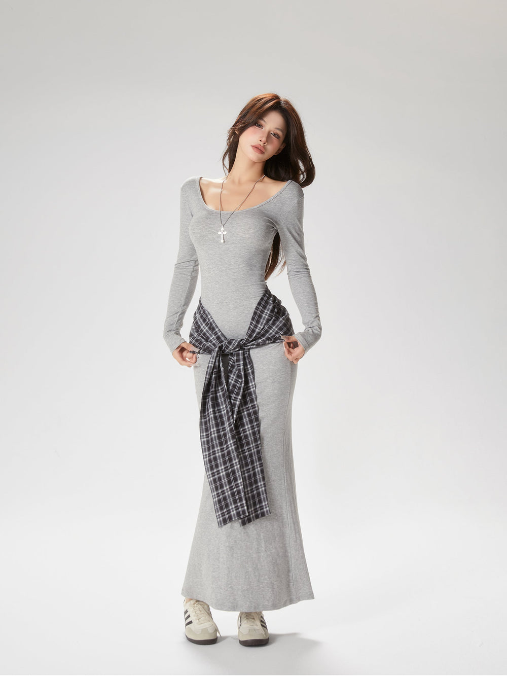 【24s Nov.】Basic Inner Wear Hip Long Skirt TrendyStyle101